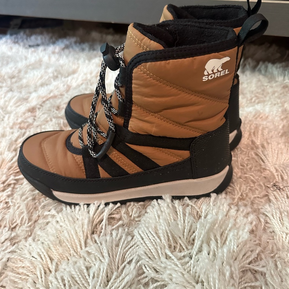 Sorel Kids' Brown and Black Snow Boots